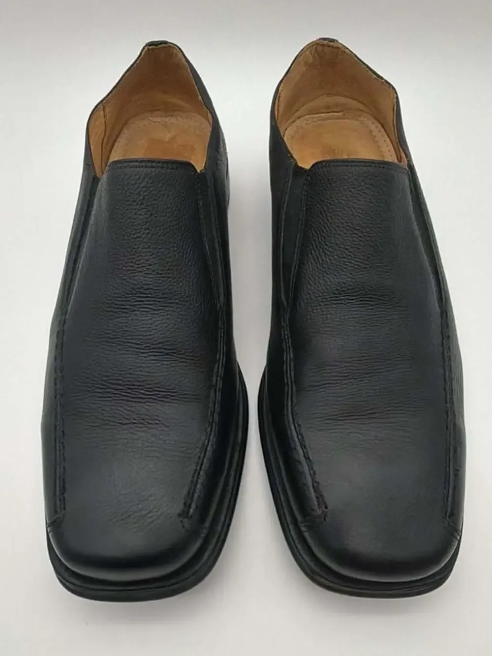 Sandro Men's Black Leather Slip-On Loafers